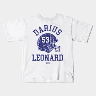 Darius Leonard Indianapolis Helmet Font Kids T-Shirt